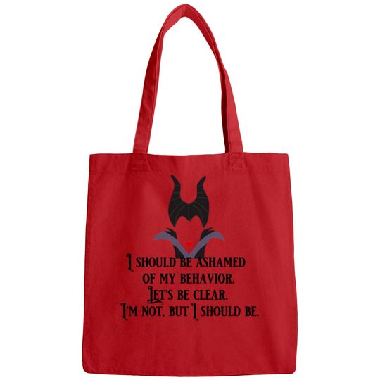 Maleficent Ashamed - Maleficent Disney Villains - Bags