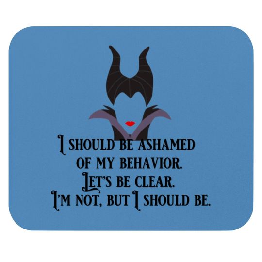 Maleficent Ashamed - Maleficent Disney Villains - Mouse Pads