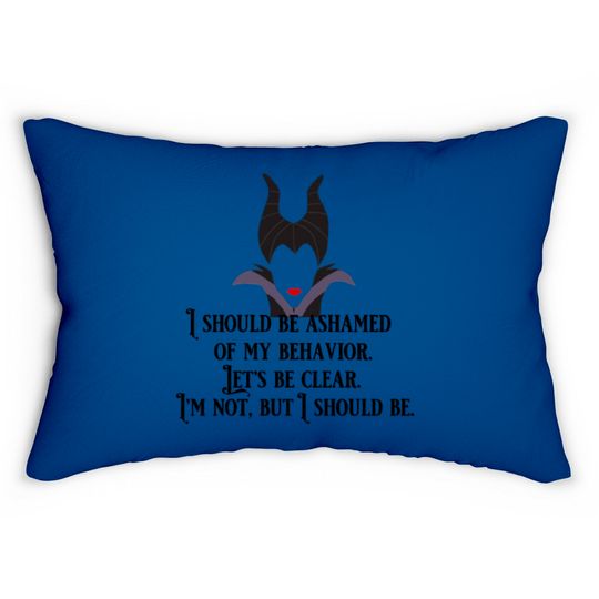 Maleficent Ashamed - Maleficent Disney Villains - Lumbar Pillows