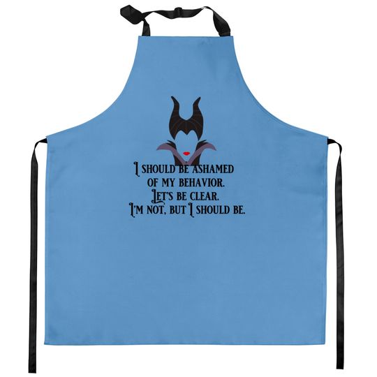 Maleficent Ashamed - Maleficent Disney Villains - Kitchen Aprons