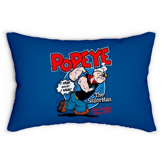 Popeye The Sailor - Popeye The Sailor Man Show Cartoon - Lumbar Pillows