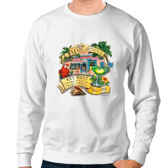 Jimmy Buffett Margaritaville Sweatshirts, Yellow Haze Jimmy Buffett Sweatshirt, Margaritaville Sweatshirt