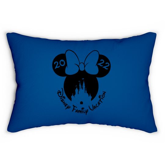 Family Vacation 2022, Minnie Mouse Lumbar Pillows, Mickey Mouse Ears, DisneyWorld
