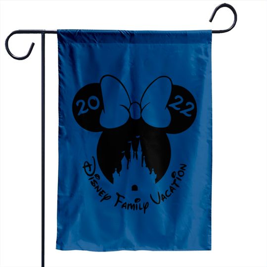 Family Vacation 2022, Minnie Mouse Garden Flags, Mickey Mouse Ears, DisneyWorld