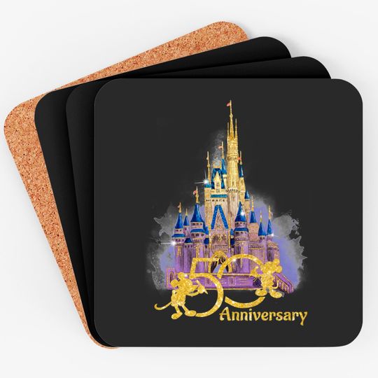 Disney 50th Anniversary Coasters