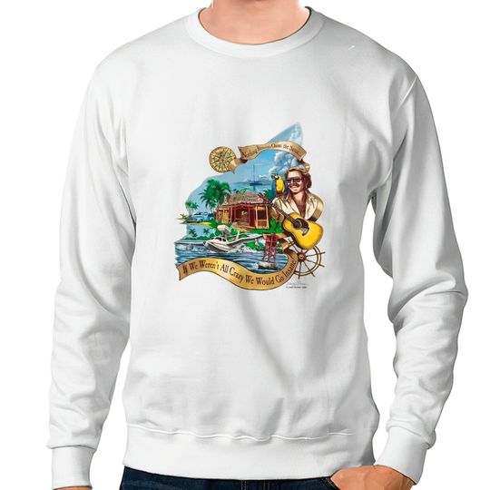 Jimmy Buffett Margaritaville Sweatshirts, Yellow Haze Jimmy Buffett Sweatshirt, Margaritaville Sweatshirt