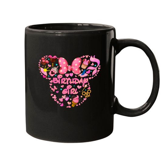 Minnie Birthday,Disney Birthday Girl,Magic Kingdom,Minnie mouse ears, Mugs