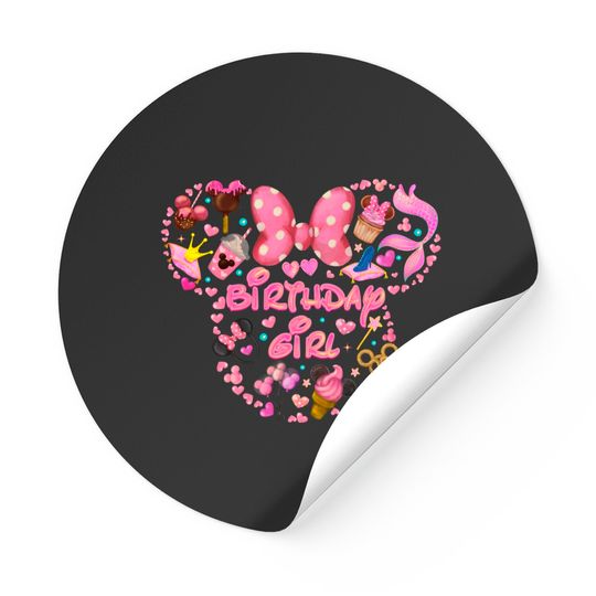 Minnie Birthday,Disney Birthday Girl,Magic Kingdom,Minnie mouse ears, Stickers