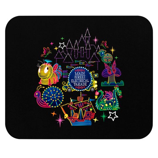 Main Street Electrical Parade Mouse Pads, Disney Family Vacation Mouse Pads
