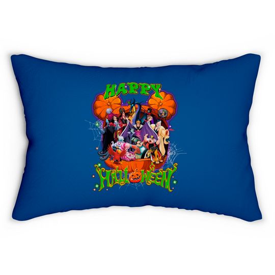 Happy Halloween Disney Villains Lumbar Pillows