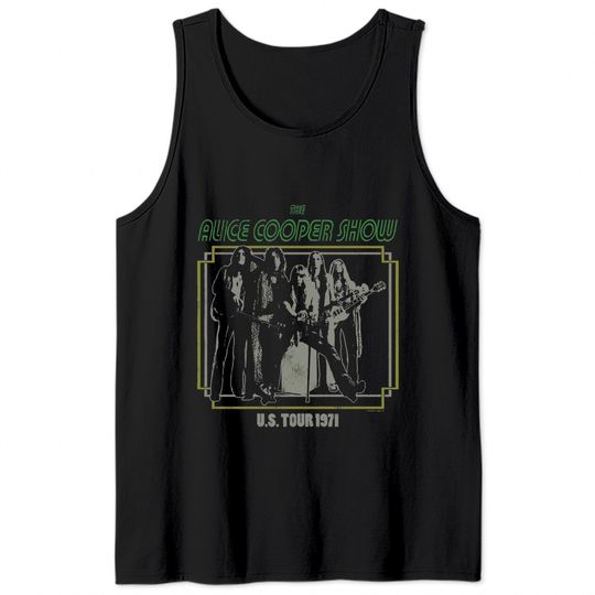 Alice Cooper Show Live 1971 Tour Rock Tee Tank Tops