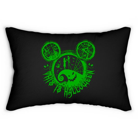 Discover This Is Halloween Lumbar Pillows, Disney Lumbar Pillows, Halloween Couple Lumbar Pillows