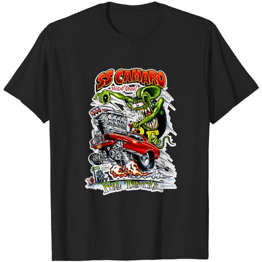 Rat Fink SS Camaro White Tee FATHERS Day Sale! 50% Off!