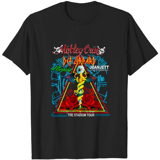Stadium Tour 2022 T-Shirt, Motley Crue Tour, Def Leppard, Poison Joan Jett & the Blackhearts