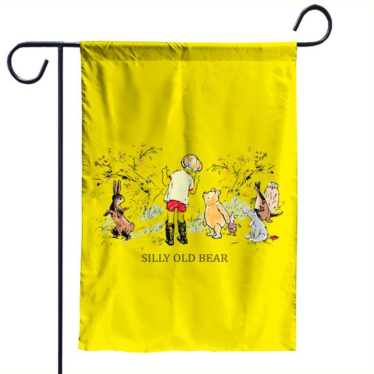 Discover Vintage Pooh Bear Garden Flags, Disney Vintage Garden Flags, Winnie The Pooh Garden Flags