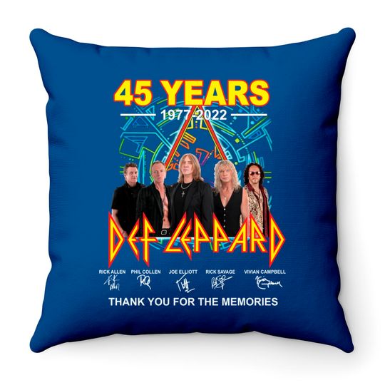 Def Leppard Hysteria Throw Pillows