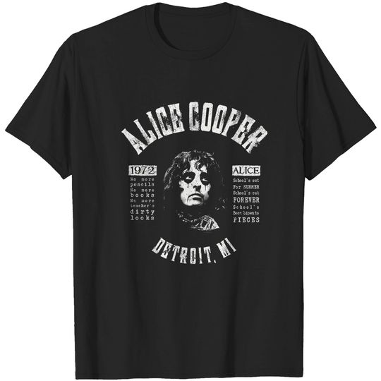 Alice Cooper Schools Out For Summer Rock Official Tee T-Shirt
