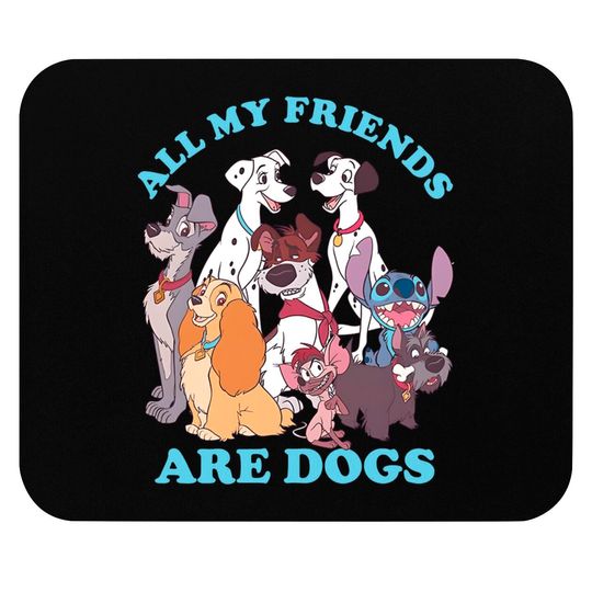 Disney Women's Classic Multi Franchise Dog Friends Mouse Pads