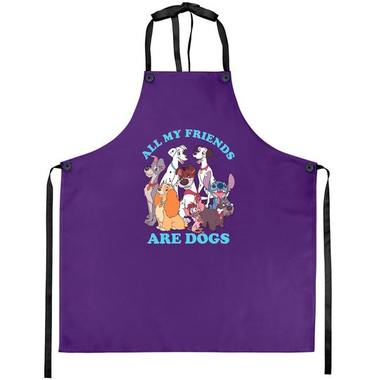 Disney Women's Classic Multi Franchise Dog Friends Aprons