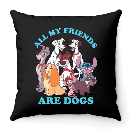 Disney Women's Classic Multi Franchise Dog Friends Throw Pillows
