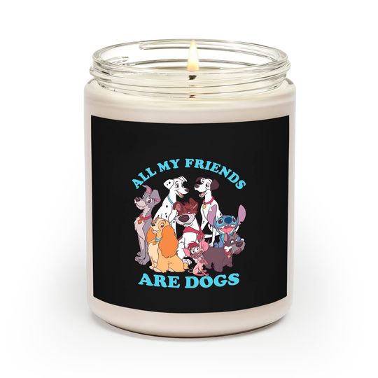 Disney Women's Classic Multi Franchise Dog Friends Scented Candles