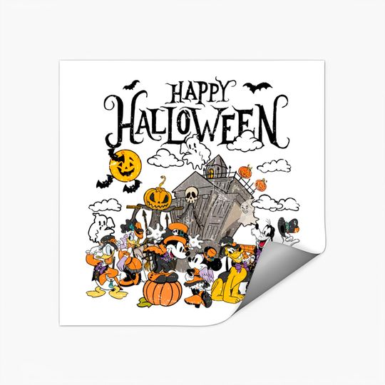 Vintage Disney Happy Halloween Stickers