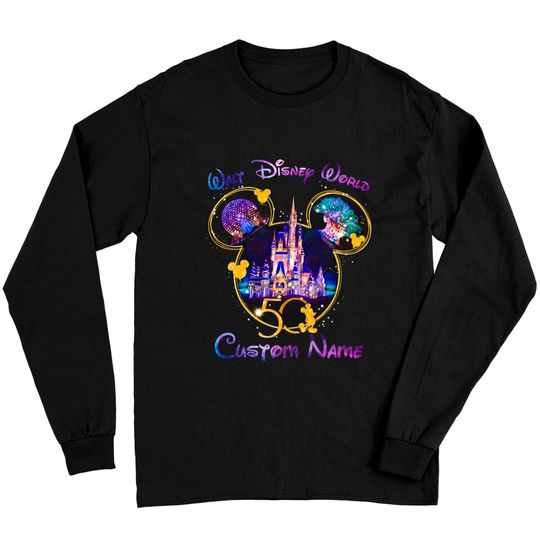 Personalized Disney 50th Anniversary Family Trip Matching Shirt, Disney Trip 2022 Long Sleeves