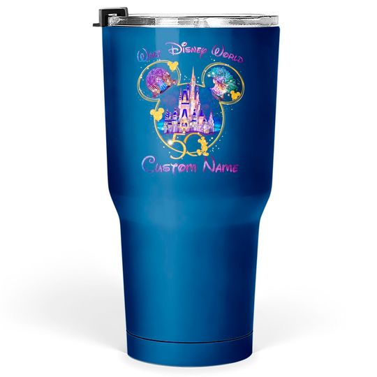 Personalized Disney 50th Anniversary Family Trip Matching Tumblers 30 oz, Disney Trip 2022 Tumblers 30 oz