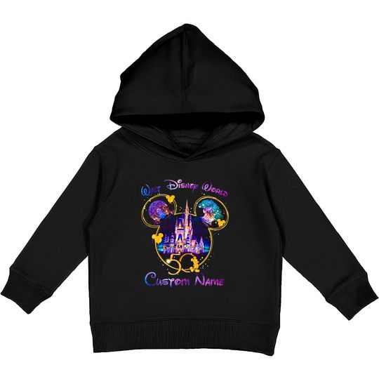 Personalized Disney 50th Anniversary Family Trip Matching Shirt, Disney Trip 2022 Kids Pullover Hoodies