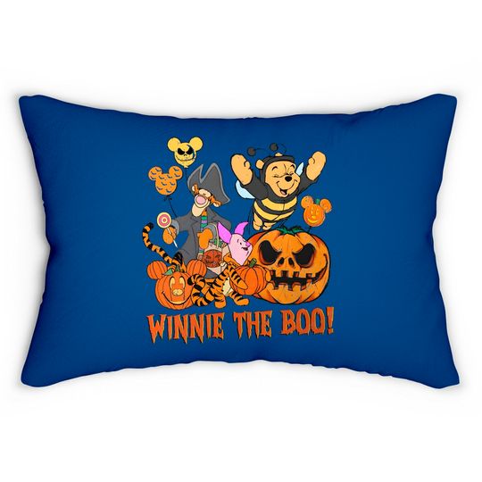 Vintage Winnie the Booh Halloween Lumbar Pillows, Vintage Disney Halloween Lumbar Pillows