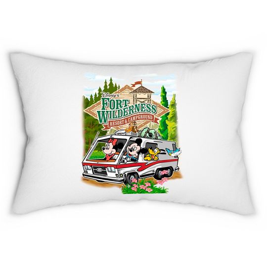 Disney Fort Wilderness Lumbar Pillows, Mickey And
