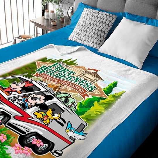 Disney Fort Wilderness Baby Blankets, Mickey And