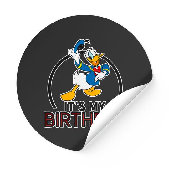 Donald Duck It's My Birthday Cute Duck Disney Stickers