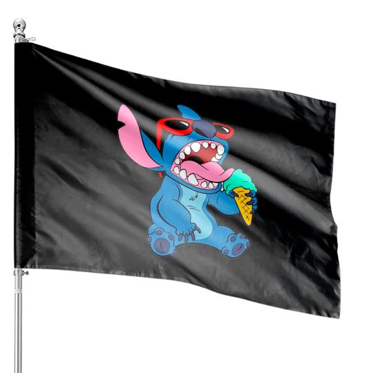 Lilo And Stitch Ice Cream Disney House Flags