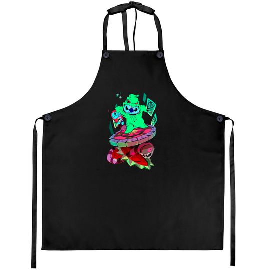 Disneyland Halloween Stitch Oogie Boogie Unisex Aprons