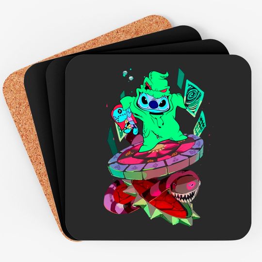 Disneyland Halloween Stitch Oogie Boogie Unisex Coasters