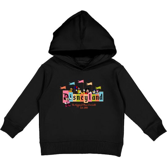 Vintage Disneyland Kids Pullover Hoodies, Disneyland Est 1955 Kids Pullover Hoodies, Disney matching Kids Pullover Hoodies