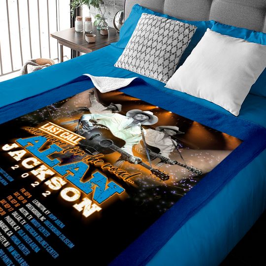 Alan Jackson Last Call One More For The Road Tour 2022 Baby Blankets