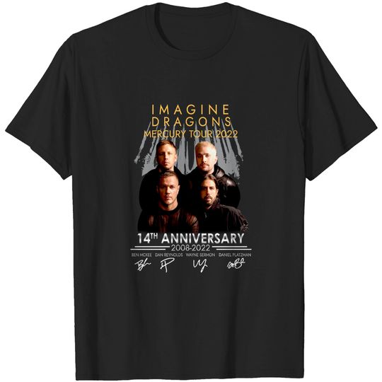 Discover Imagine Dragons 14th annieversary 2008 2022 T-Shirt