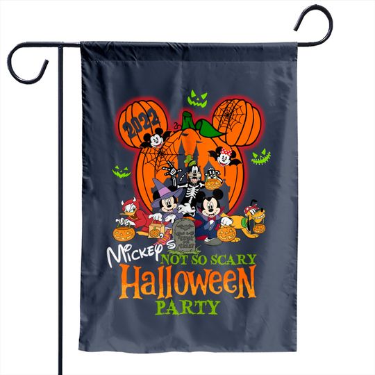 Discover Mickey's not so scary Halloween party 2022 Garden Flags, Disney Halloween 2022 Garden Flag