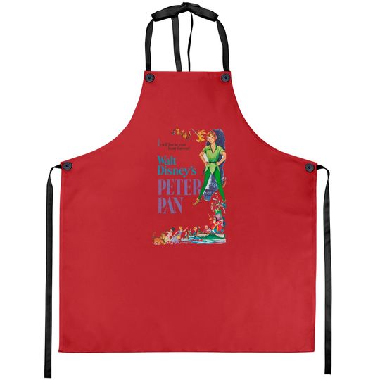 Peter Pan Aprons, Vintage Peter Pan, Disney Aprons, Vintage Disney Aprons