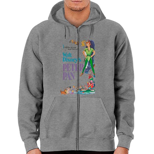Peter Pan Zip Hoodies, Vintage Peter Pan, Disney Zip Hoodies, Vintage Disney Zip Hoodies
