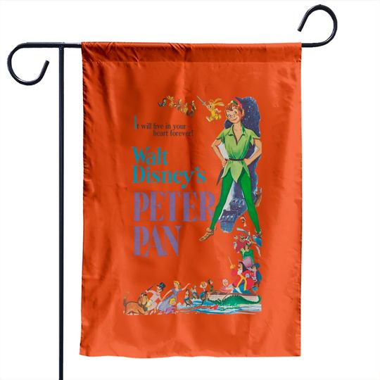 Peter Pan Garden Flags, Vintage Peter Pan, Disney Garden Flags, Vintage Disney Garden Flags