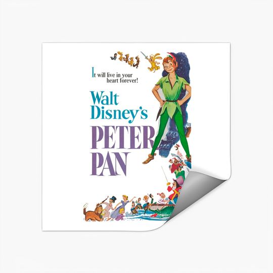 Peter Pan Stickers, Vintage Peter Pan, Disney Stickers, Vintage Disney Stickers