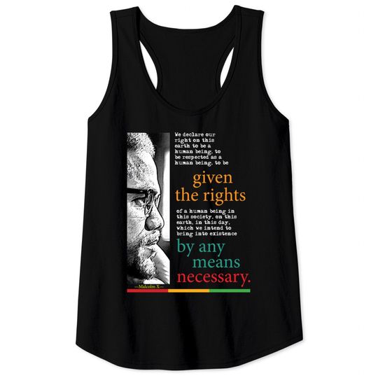 Malcolm X Nation - Malcolm X - Tank Tops