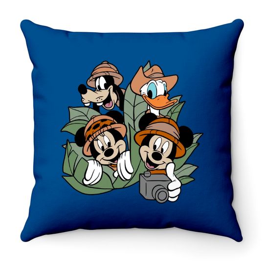 Disney Safari Trip Throw Pillow, Mickey Safari Throw Pillow, Disney Wild Throw Pillow, Animal Kingdom Throw Pillows