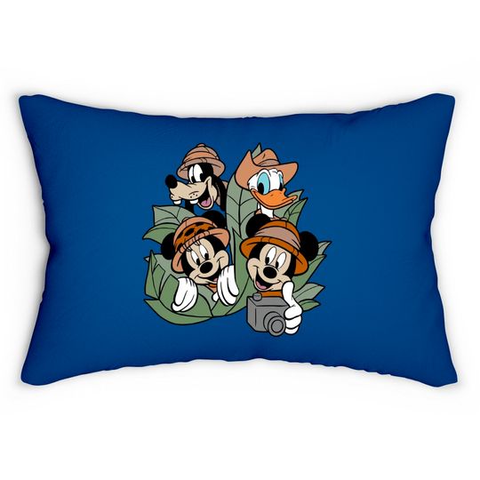 Disney Safari Trip Lumbar Pillow, Mickey Safari Lumbar Pillow, Disney Wild Lumbar Pillow, Animal Kingdom Lumbar Pillows