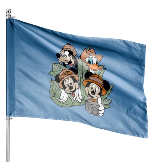 Disney Safari Trip House Flag, Mickey Safari House Flag, Disney Wild House Flag, Animal Kingdom House Flags
