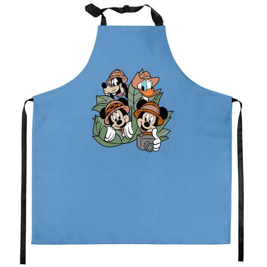 Disney Safari Trip Kitchen Apron, Mickey Safari Kitchen Apron, Disney Wild Kitchen Apron, Animal Kingdom Kitchen Aprons