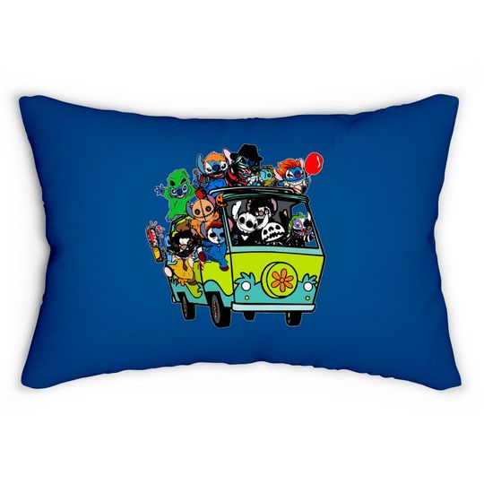 Horror Stitch Halloween Lumbar Pillows, Disney Stitch Halloween